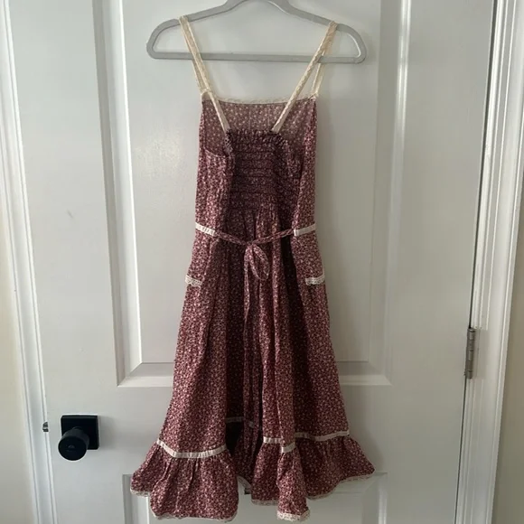 Renaissance Fairy Sleeveless Country Vintage Dress - Picture 3 of 8